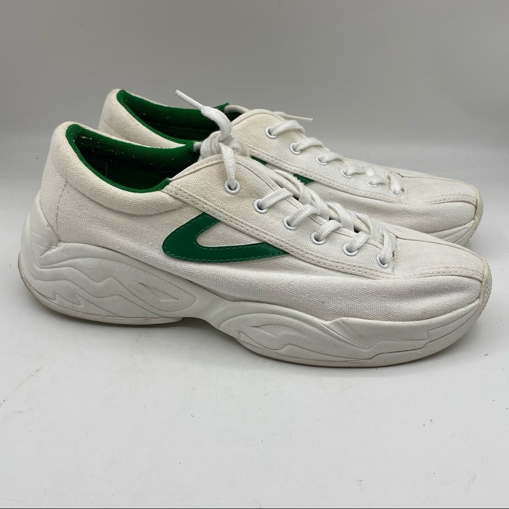 Tretorn Nylite Plus Canvas Retro Look Sneakers Men’s 10.5 Green White